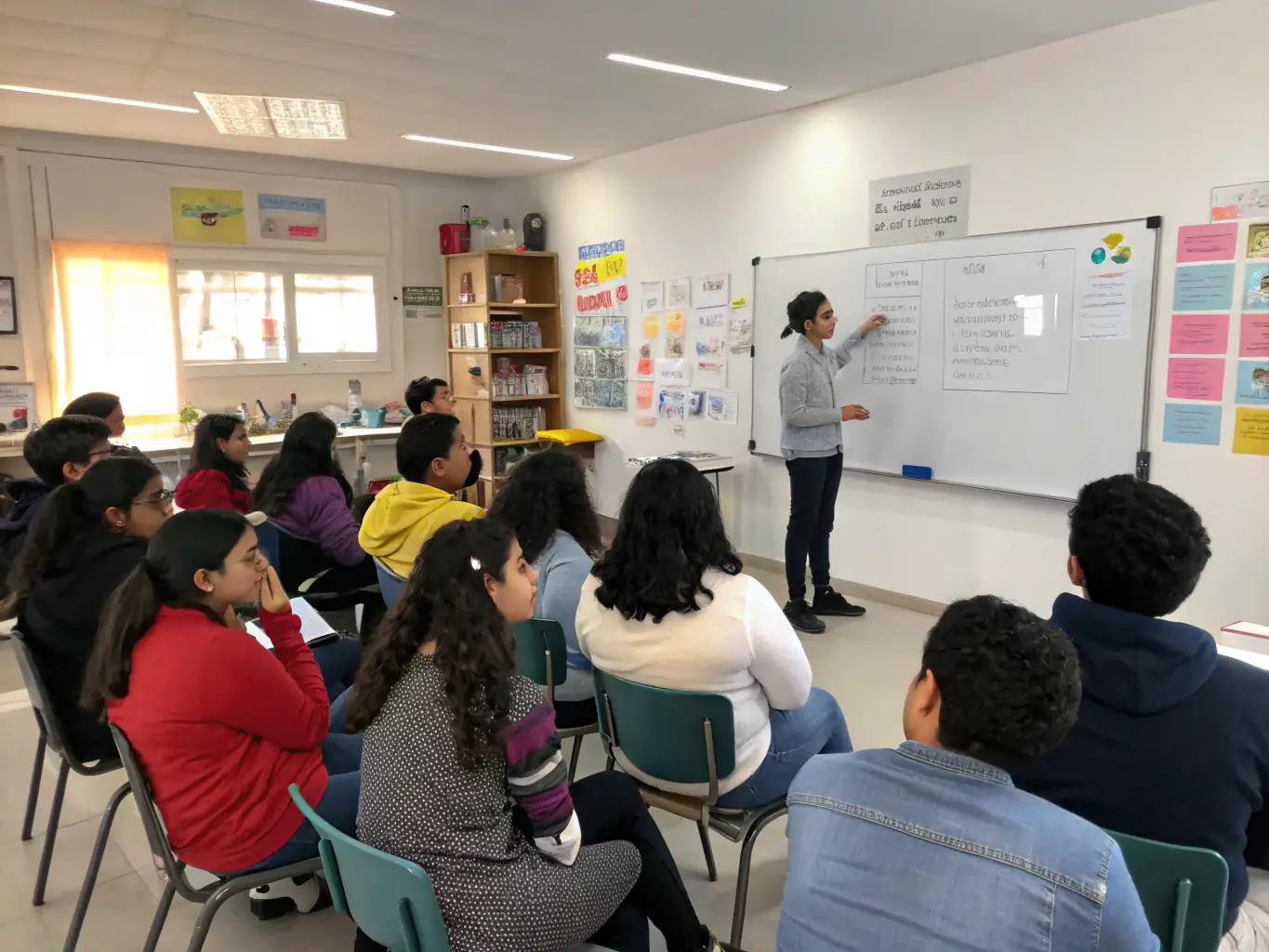An image of a workshop at LIRE & LOISIRS, where participants are learning a new skill, such as digital literacy or creative writing.